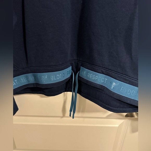 Under Armour Project Rock Blue Crewneck Sweatshirt Size Large Women's Oversized - Picture 3 of 10